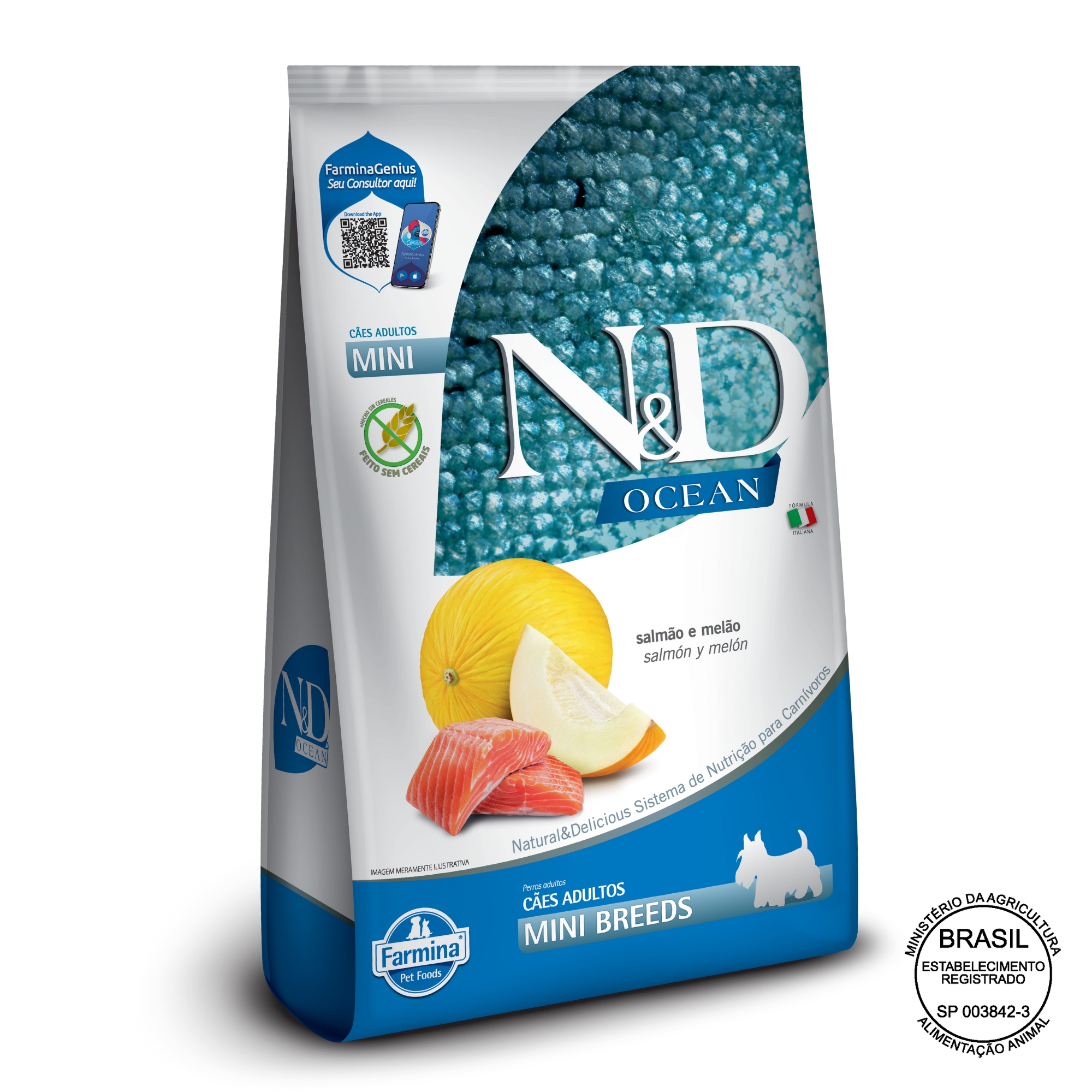 N&D Ocean para Cães Adultos de Raças Mini...