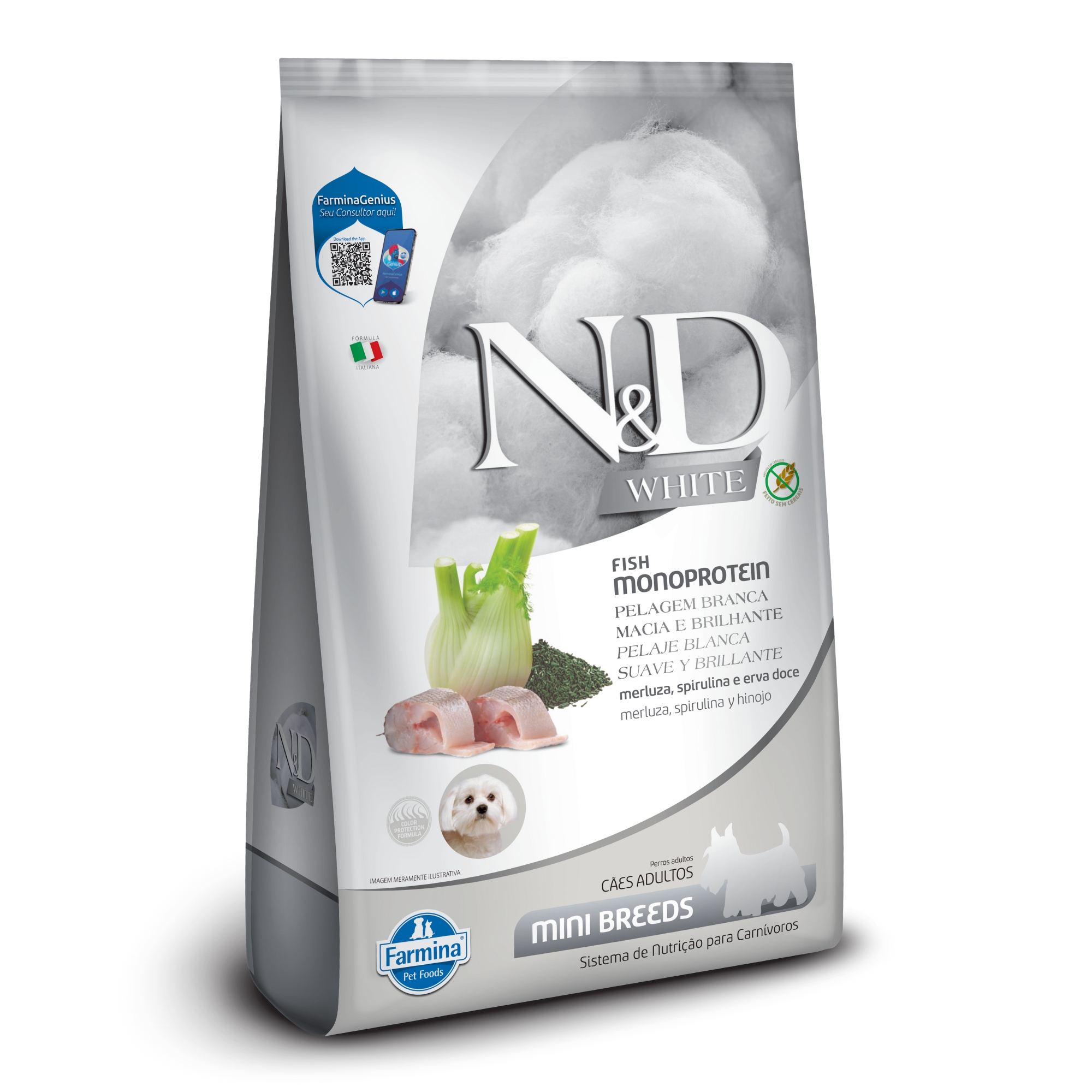 N&D White para Cães Adultos de Raças Min ...