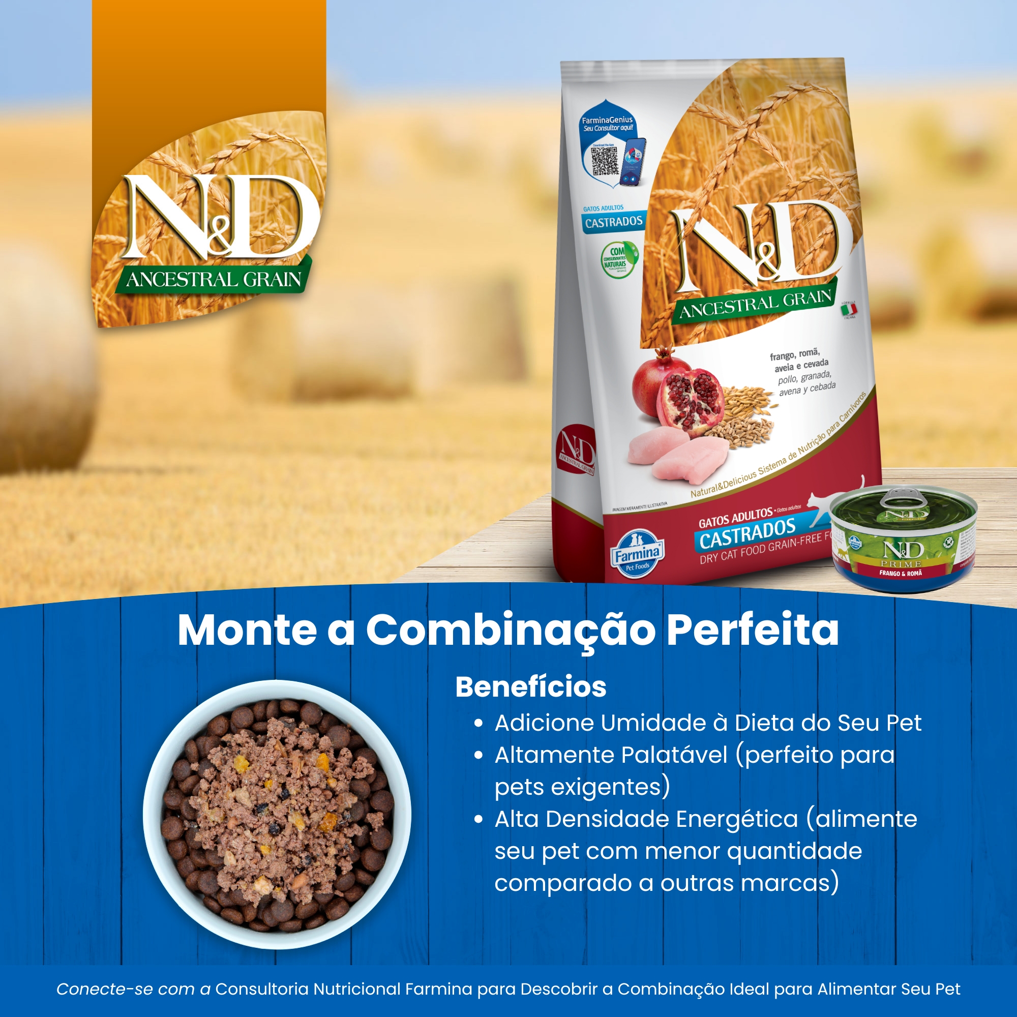 N&D Ancestral para Gatos Adultos Castrad ...