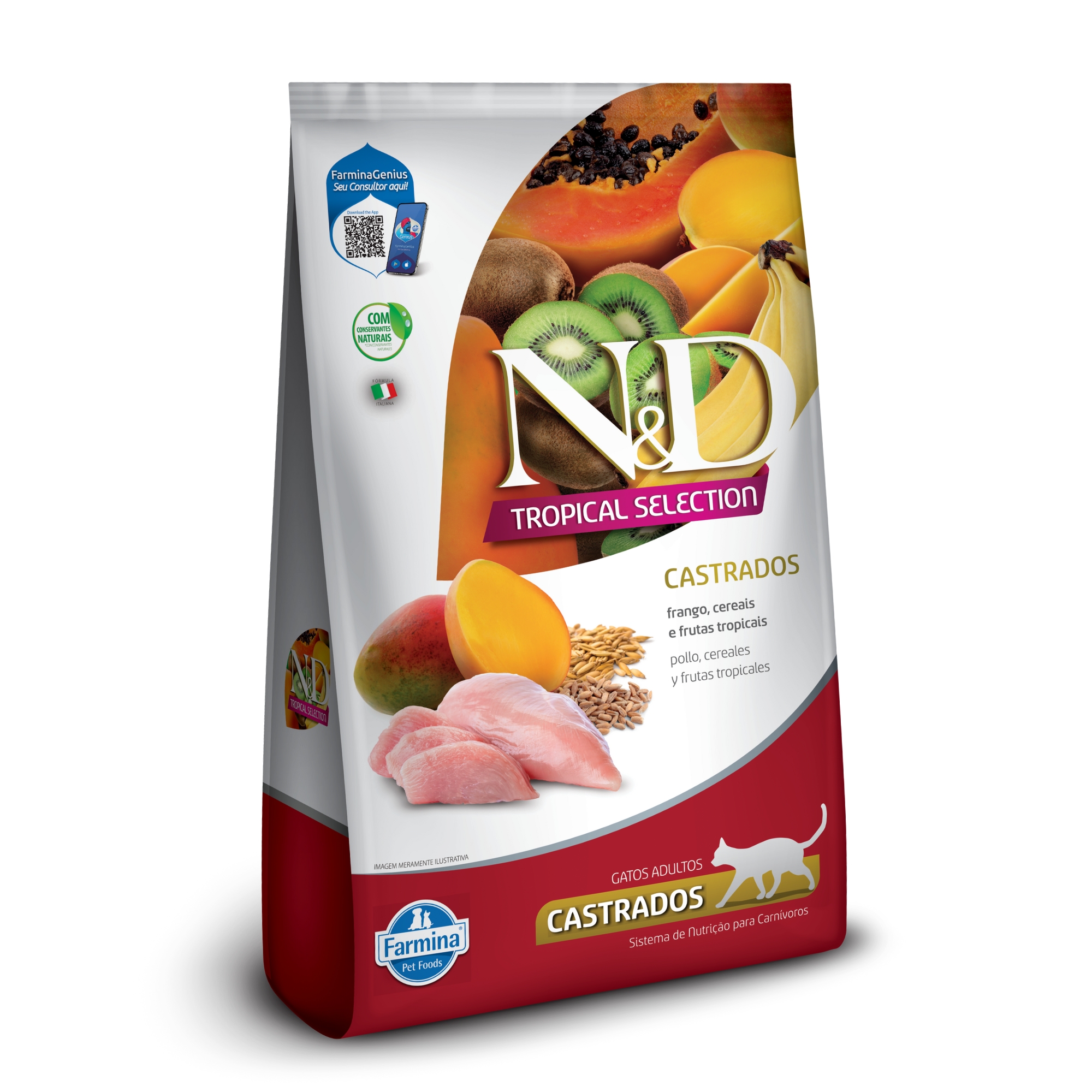 N&D Tropical para Gatos Adultos Castrados...