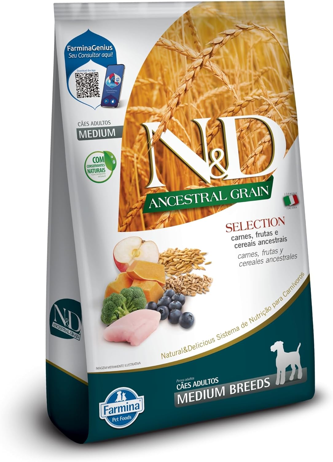 N&D Ancestral Grain para Cães Adultos de ...